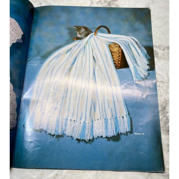 Convertible Baby Afghans 16 Pattern Book 1980 Vintage Crochet Knitting GYS #31 - Picture 3 of 8